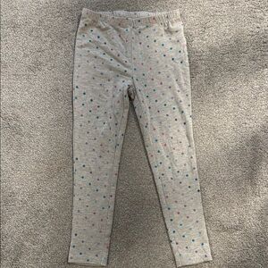 Juicy Couture Gray  Leggings with Polka Dot Pattern